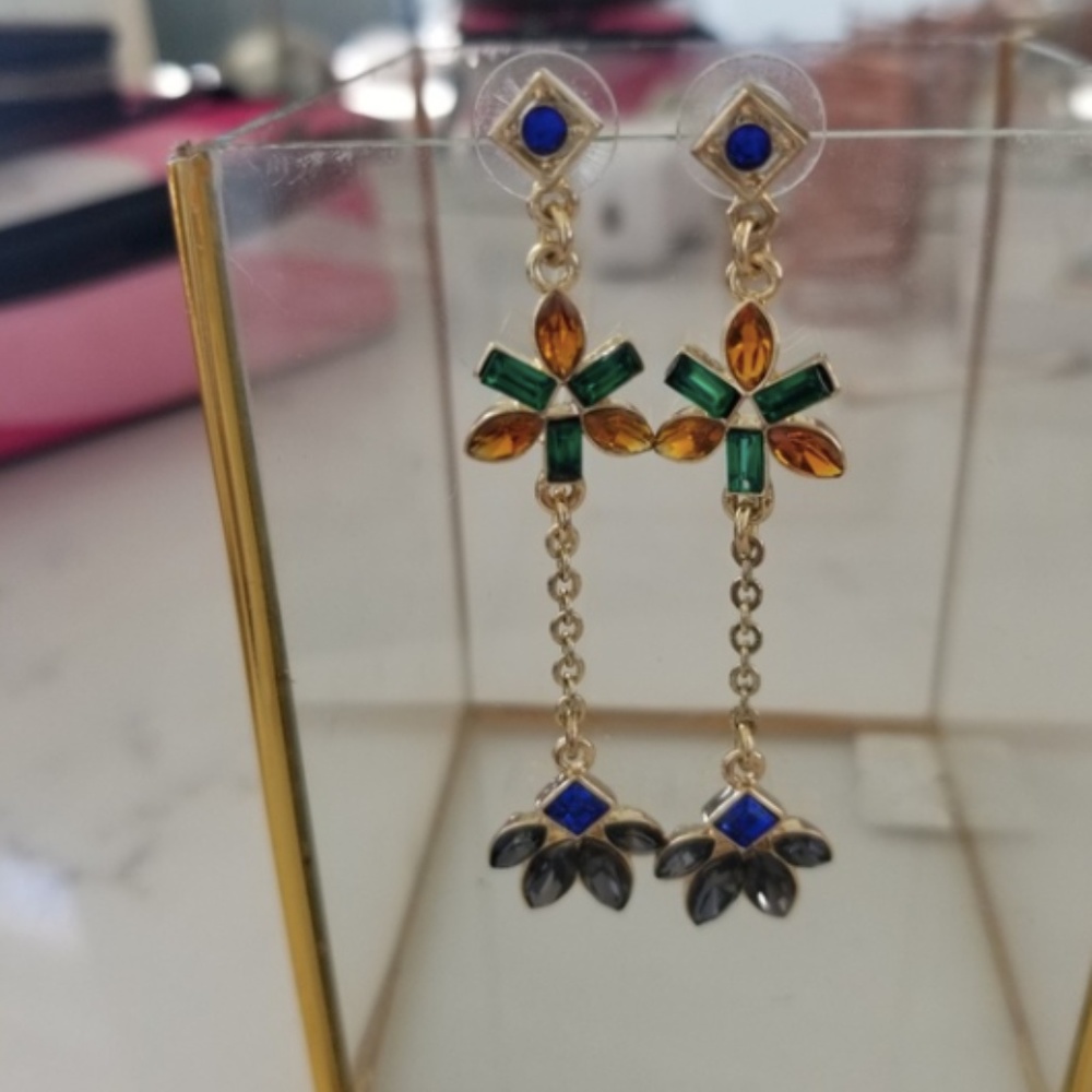 Crystal drop earrings